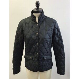 Womans Black Medium Eddie Bauer Light Weight Quilted Jacket